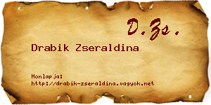 Drabik Zseraldina névjegykártya